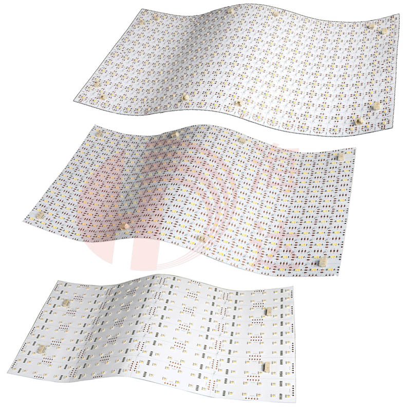 240*480MM LED Flex Sheets 2500K 2700K 3000K 3500K 4000K 4500K 5500K CCT stone panel light DIY Crop and splice slide LED back light PCB