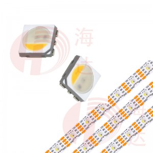 12V HD105 RGBW individually LED Chip Pixel IC driver SMD5050 digital rgbw components two data cable