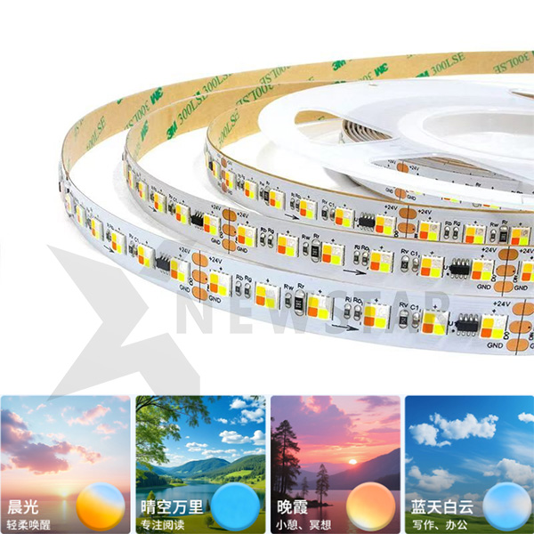 Full spectrum 1800-12000k + RGB Pastel colours rgbw four season color simulation Full Color Gamut led strip addressable pixel led tape